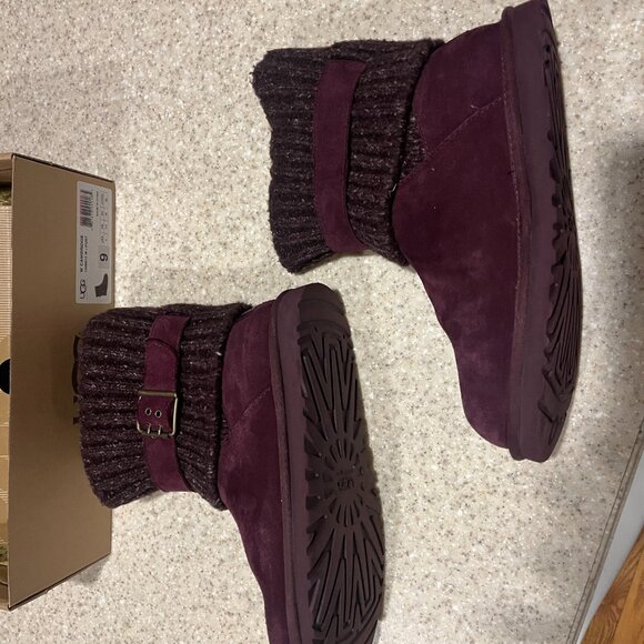 Women UGG Australia Cambridge Boot 1006013 Port Suede 100% - Picture 4 of 8